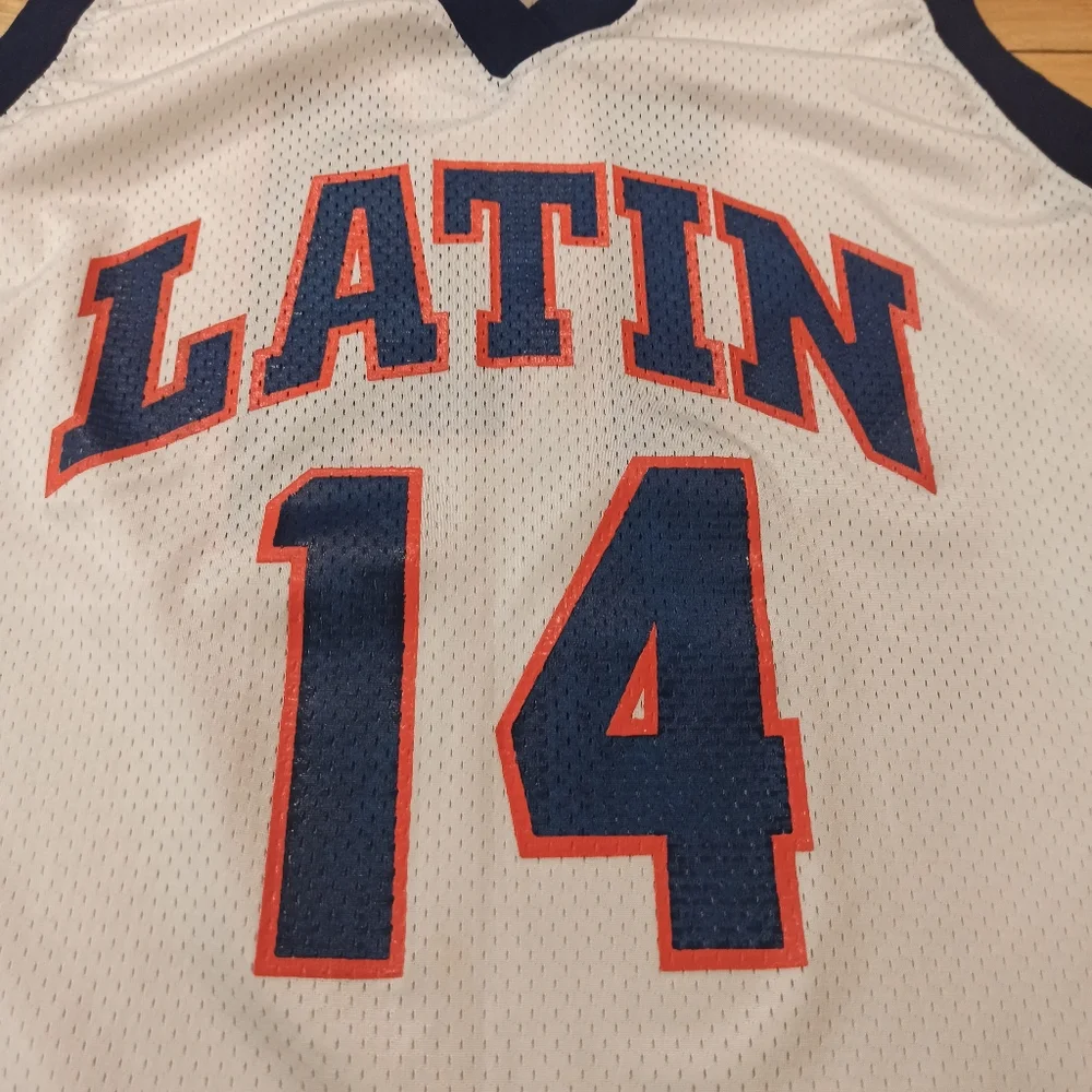 Athletic Apparel Men's white orange blue #14